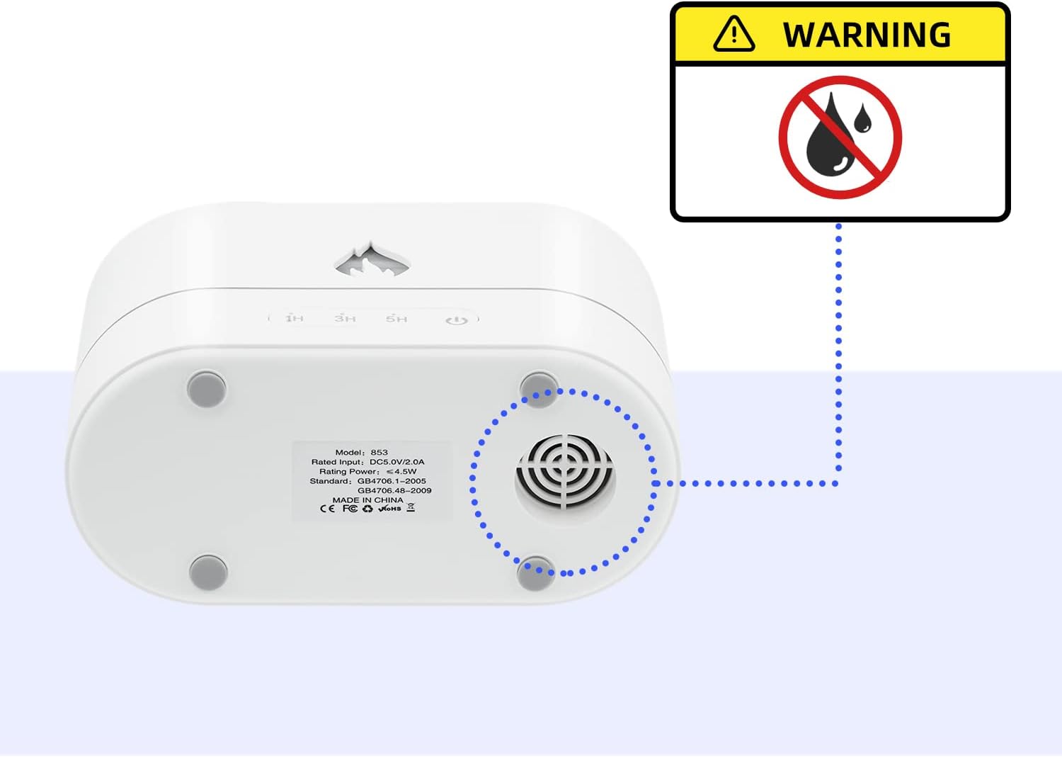 Mcbazel Flame Aroma Diffuser,Fragrance Essential Oil Diffuser Humidifier,Aroma Diffuser Humidifier with 3D Flame Night Light 200mL for Bedroom, Home and Office - Black