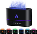 Mcbazel Flame Aroma Diffuser,Fragrance Essential Oil Diffuser Humidifier,Aroma Diffuser Humidifier with 3D Flame Night Light 200mL for Bedroom, Home and Office - Black