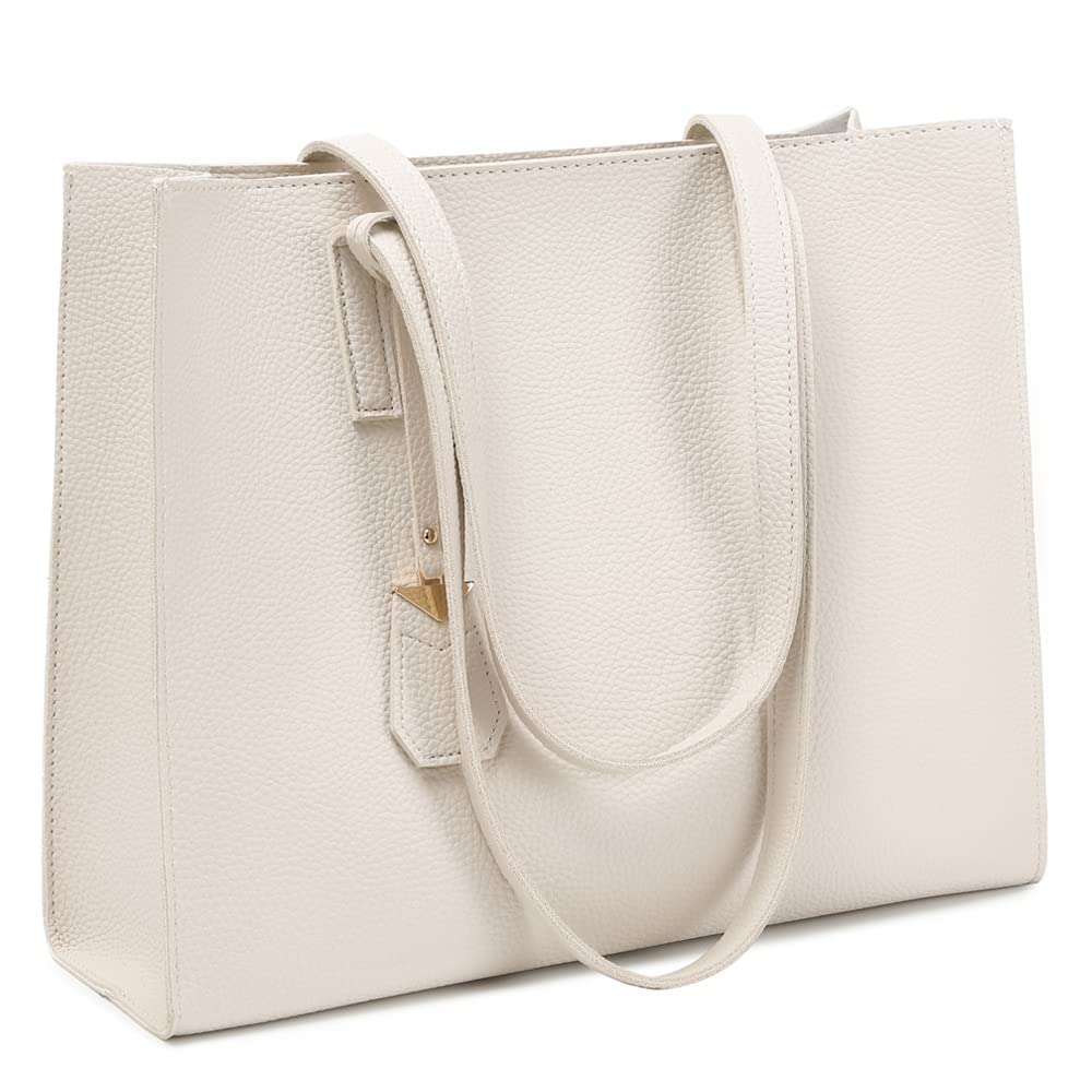 Women's Tote Bag Large Handbag Soft Leather Simple Shoulder Bag with Zipper for School Work Leisure (A-Black)