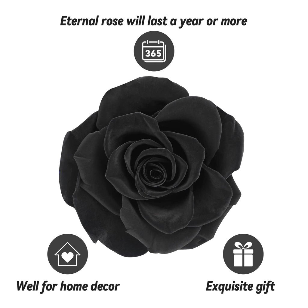 Preserved Real Rose Gift Box with I Love You Necklace, Handmade Eternal Rose Flower Gifts for Mum Mother Women Wife Girlfriend Her on Mothers Day, Birthday, Anniversary, Valentines Day, Christmas