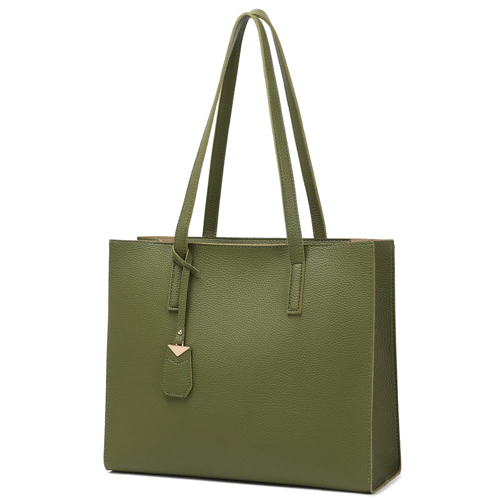 Women's Tote Bag Large Handbag Soft Leather Simple Shoulder Bag with Zipper for School Work Leisure (A-Black)