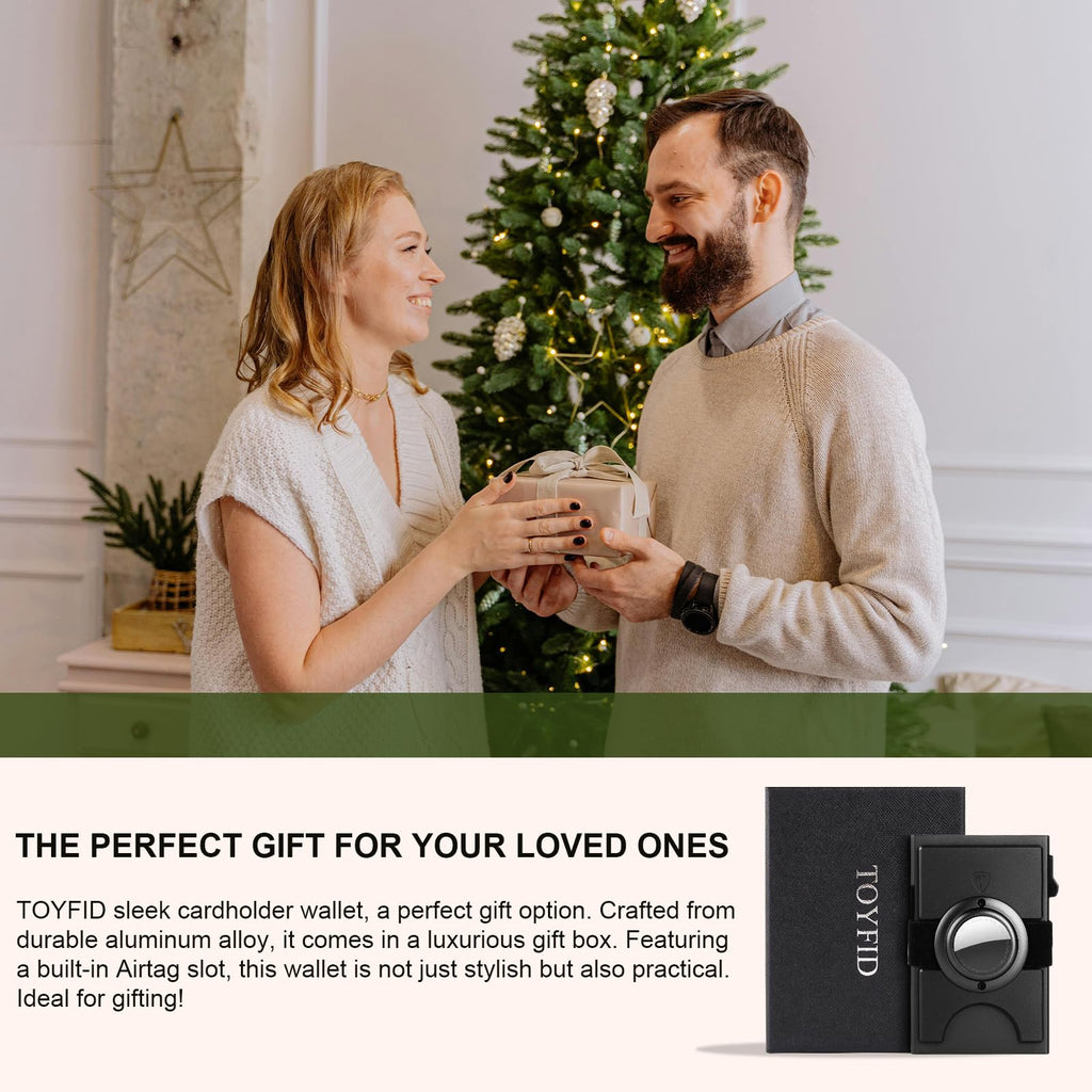 Smart Wallet for Men 12 Cards Paper Money Organiser RFID Blocking Card Wallet Utral Thin Metal Card Holder with Slid Ejector Button Quick Access to Bank Credit Card,Aluminium, Blue