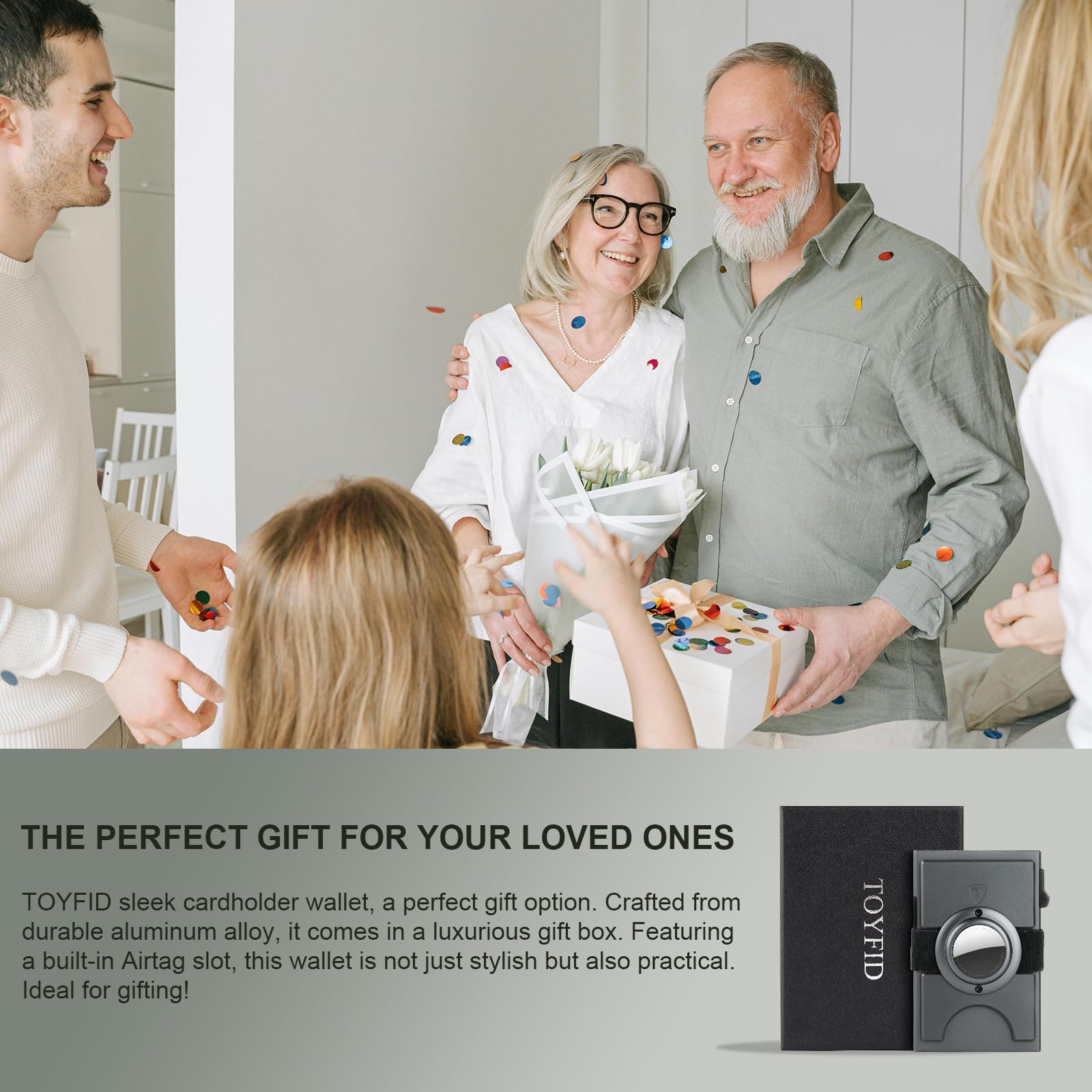 Smart Wallet for Men 12 Cards Paper Money Organiser RFID Blocking Card Wallet Utral Thin Metal Card Holder with Slid Ejector Button Quick Access to Bank Credit Card,Aluminium, Blue