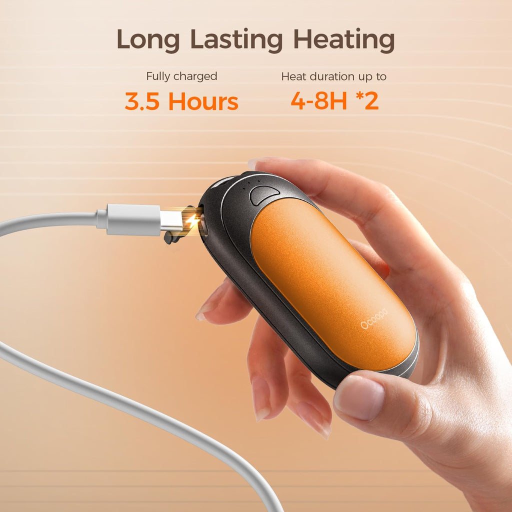 OCOOPA UT3 Lite Magnetic Hand Warmers Rechargeable 2 pack, Electric Handwarmers Ultra Thin Light Portable for Pocket Gloves,3 Levels Heat, Up to 8 hrs, UL Certified,Idea Tech Gifts for Men, Women