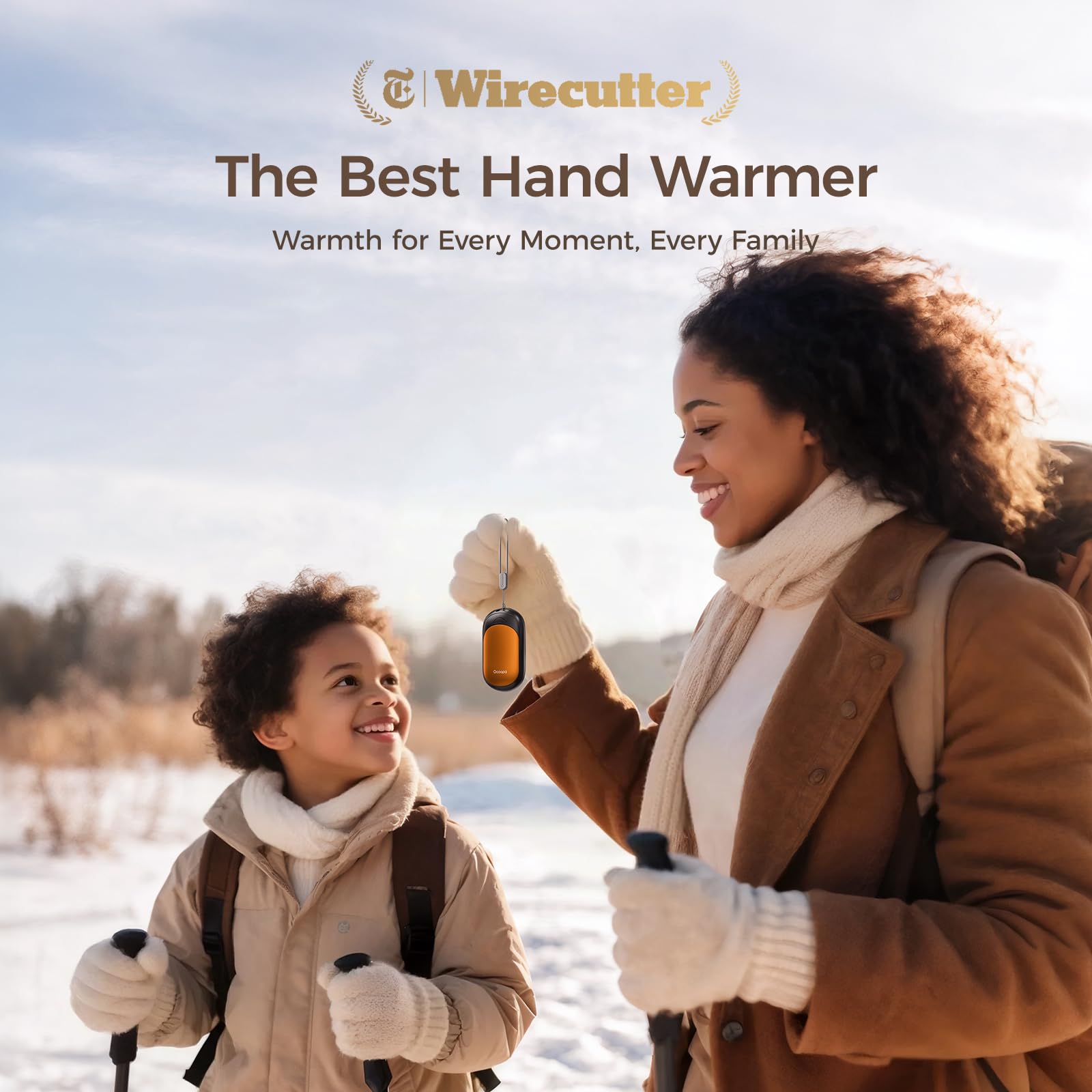 OCOOPA UT3 Lite Magnetic Hand Warmers Rechargeable 2 pack, Electric Handwarmers Ultra Thin Light Portable for Pocket Gloves,3 Levels Heat, Up to 8 hrs, UL Certified,Idea Tech Gifts for Men, Women