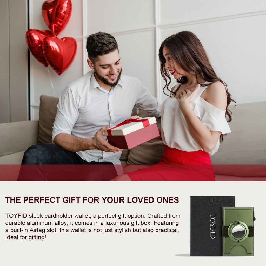 Smart Wallet for Men 12 Cards Paper Money Organiser RFID Blocking Card Wallet Utral Thin Metal Card Holder with Slid Ejector Button Quick Access to Bank Credit Card,Aluminium, Blue