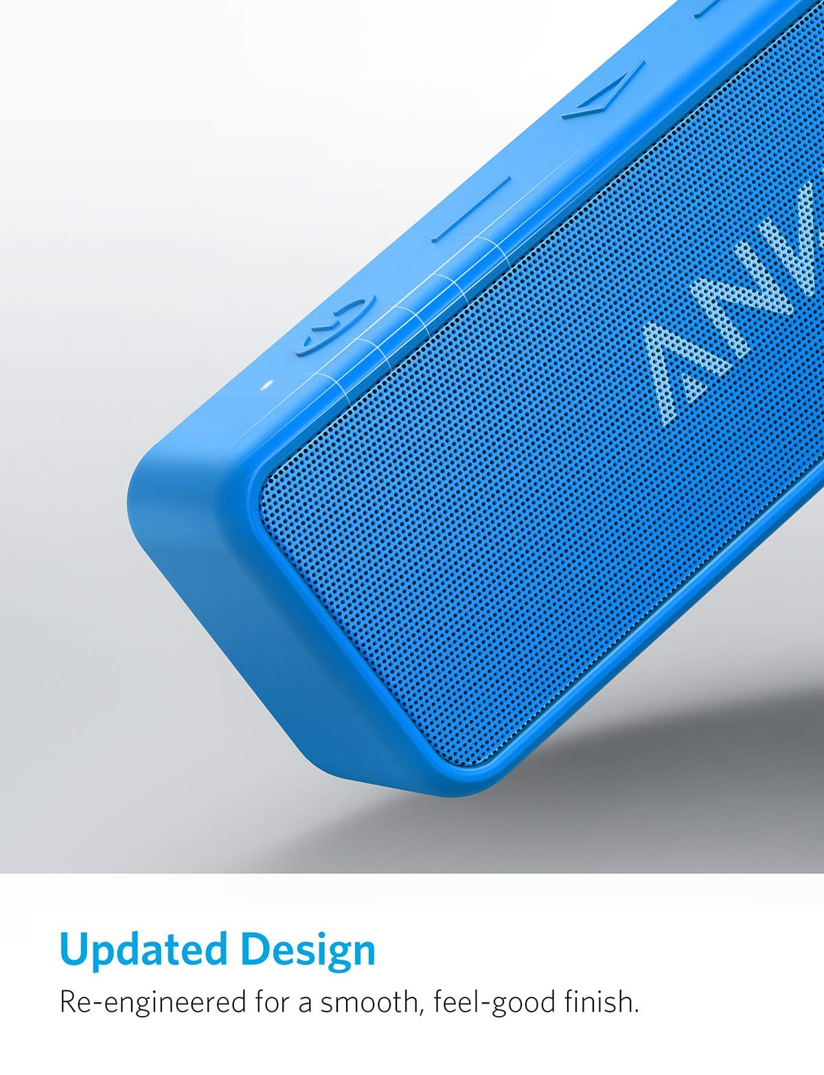 Anker Soundcore 2 Portable Bluetooth Speaker with 12W Stereo Sound, BassUp, IPX7 Waterproof, 24-Hour Playtime, Wireless Stereo Pairing, Speaker for Home, Outdoors, Travel